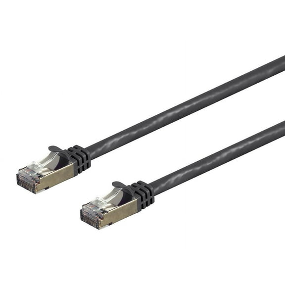 Monoprice Cat7 Ethernet Network Patch Cable - 100 feet - Black | 26AWG, Shielded, (S/FTP) - Entegrade Series