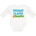 thumbnail image 3 of Inktastic Cricket Player in Training Boys or Girls Long Sleeve Baby Bodysuit, 3 of 5