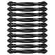 thumbnail image 4 of 10 juegos de tiradores de armario de estilo sencillo de 96 mm para puerta de cajón de oficina, color negro, 4 of 14