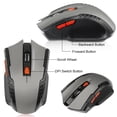 thumbnail image 4 of Cateissary Ratón óptico inalámbrico portátil 6 teclas Ratones de computadora para juegos 800/1200 / 1600DPI Accesorios para computadora Juegos de teclado y mouse para computadora Gris, 4 of 6
