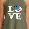thumbnail image 3 of Lilo & Stitch - Valentine's Day Love Cupid Stitch - Juniors High Neck Tank Top, 3 of 5