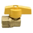 thumbnail image 1 of llave angular para gas 1/2 x 3/8 de pulgada dorado, 1 of 4