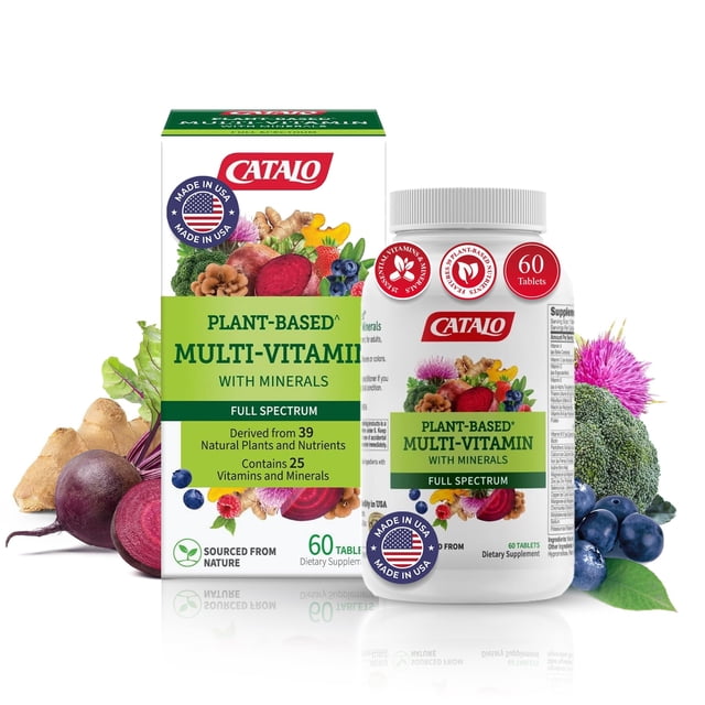 Catálogo de suplementos multivitamínicos para mujeres y hombres 60 comprimidos