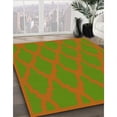 thumbnail image 2 of Ahgly Company Indoor Round Patterned Green Apple Green Area Rugs, 7' Round, 2 of 6