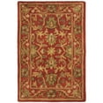 thumbnail image 5 of SAFAVIEH Antiquity Carmella Floral Bordered Wool Area Rug, Red, 3' x 5', 5 of 6