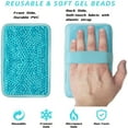 thumbnail image 3 of Gel Beads Ice Pack Ice Bag  Reusable Hot & Cold Pack Compress for Knee  Shoulder  Foot  Back  Ankle  Neck  Hip  Elbow  Wisdom Tooth--7.7‘‘x4.9‘‘, 3 of 8