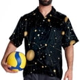 thumbnail image 4 of Constellation Men's Casual Poplin Button Down Short Sleeve Shirts for Summer Beach - Unisex, 4 of 6