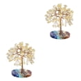 thumbnail image 3 of Cateissary Adorno de árbol de piedras de cristal hecho a mano, adecuado para cualquier ocasión, materiales, exquisita decoración del hogar Type2 NO2, 3 of 6