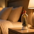 thumbnail image 5 of Recordable Luminous Christmas Tree Wishing Bottle, Light Up Mini Christmas Tree Glass Bottle Ornament, Voice Message LED Warm Light Tabletop Keepsake Jar with Ribbon, Holiday Xmas Gift Set, 5 of 7