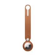 AirTag Leather Loop - Saddle Brown