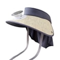 thumbnail image 3 of Chapeau Ventilateur Solaire avec Refroidissement à 3 Vitesses Réglables, Grand Bord et Rabat de Cou, Chapeau de Soleil UPF50+ pour Randonnée, Pêche, Jardinage et Activités Extérieures, 3 of 8