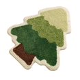 thumbnail image 3 of Alfombra de baño con diseño de árbol de Navidad, profesional, resistente, decorativa, antideslizante, nórdica Sin estrella, 3 of 9