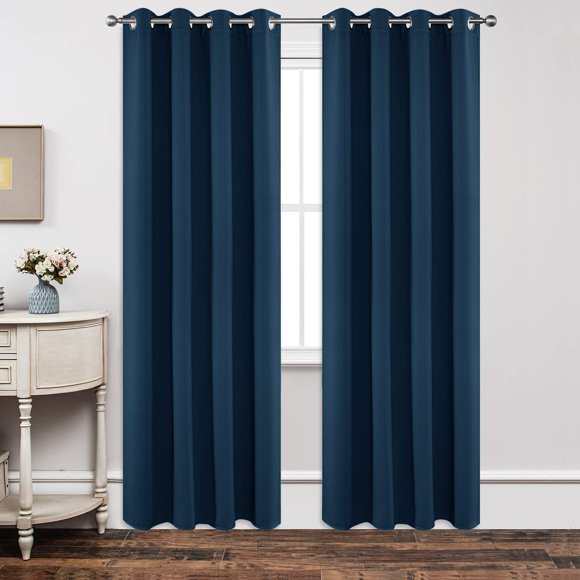 Juego de 2 paneles de cortinas Blackout Joydeco de 84 pulgadas de largo