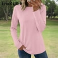 thumbnail image 5 of EnxRiUER Workout Tops for Women Long Sleeve Crew Neck T-Shirt Soft Casual Quick Dry Yoga Golf Shirts, 5 of 9