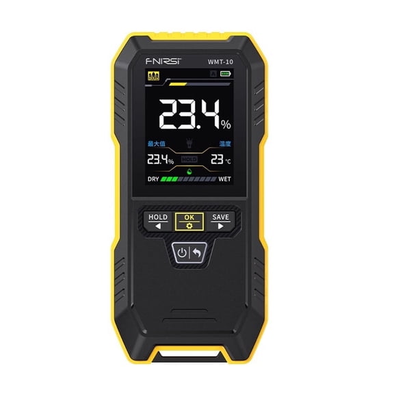 FNIRSI WMT-10 Inductive Wood Moisture Meter Hygrometer Non-contact Timber Damp Wall Detector Non-destructive Humidity Tester
