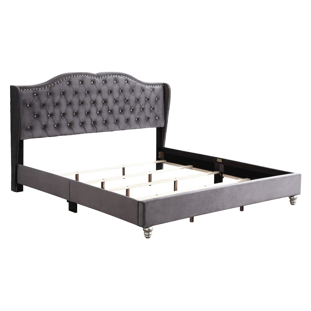 Glory Furniture Joy Full Bed in Gray Color