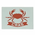 thumbnail image 1 of Crabs Cutting Board, Exotic Aquatic Animal in Red Marine Cuisine Ocean Wildlife Shellfish, Decorative Tempered Glass Cutting and Serving Board, Small Size, Scarlet White, by Ambesonne, 1 of 1