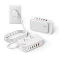 thumbnail image 1 of Regleta de alimentación USB KWRNVO con cargador USB C de 65 W y 7 puertos, 1 of 7