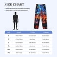 thumbnail image 4 of Fotbe Magical Stained Glass Castle Pantalones de Pijama para Hombre, Pantalones de Dormir, Pantalones de Casa con Cintura Ajustable y Bolsillos-3X-Large, 4 of 6