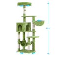 thumbnail image 3 of Árbol para Gatos Hey-brother MPJ050GR Verde con Hamaca para Gatos de Interior, 3 of 7