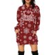 thumbnail image 2 of Sudadera con capucha sexy de otoño e invierno para mujer, vestido con capucha harajuku, jersey con estampado de Papá Noel navideño, sudaderas casuales, 2 of 4