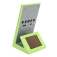 thumbnail image 2 of Weather Forcast Clock Solar Battery Powered Square LCD Display Timing Digital Temperature Humidity Meter for Home School Office Green, 2 of 8