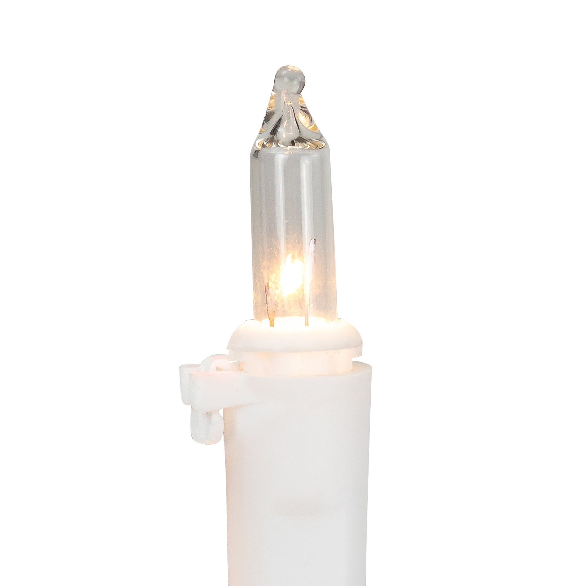 Mini Patriotic Christmas Light Set - Red Clear and Blue - 20' White Wire - 200ct