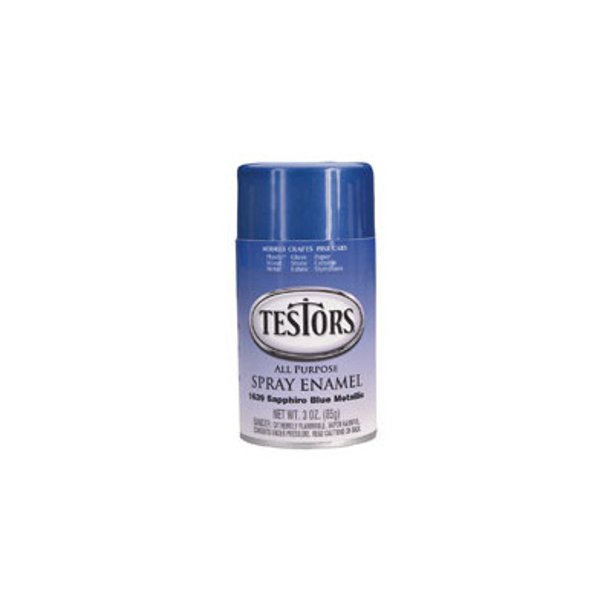 Testors 1639T Enamel Spray Paint Metal Flake Blue 3 Ounce