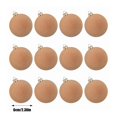 thumbnail image 3 of Christmas Tree Ornaments Velvet Balls 12Pcs Flocked Hanging Decorations Shatterproof Retro Bulbs Set for Xmas Tree Wreath Garland Holiday Party Home Decor Winter Festive Supplies 2.36Inch, 3 of 6