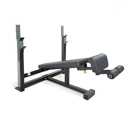 CAP Barbell Olympic Decline Bench with Adjustable Ankle Roller - Heavy Duty Frame with 3-inch Square 11 Gauge Steel - Best Decline Bench for Gyms, Schools & (Best 11 Percussion Caps)