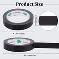 thumbnail image 2 of 3/4 Inch x 65.6ft Bookbinding Repair Tape Black Fabric Tape Adhesive Duct Tape Safe Cloth Library Book Seam Sealing Craft Tape DIY, 2 of 7