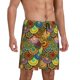 thumbnail image 2 of Balery Colorful Circle Pantalones cortos de pijama de punto de algodón para hombre con cinturilla y bolsillos-3X-Large, 2 of 6