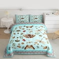 thumbnail image 2 of Homewish Teenagers Adults Animal Dragonfly Moth Ladybug Bedding Comforter Set 2pcs,Botanical Mushroom Twin Comforter Sets Microfiber,Chic Floral Flowers Breathable Bedding Set, 2 of 8