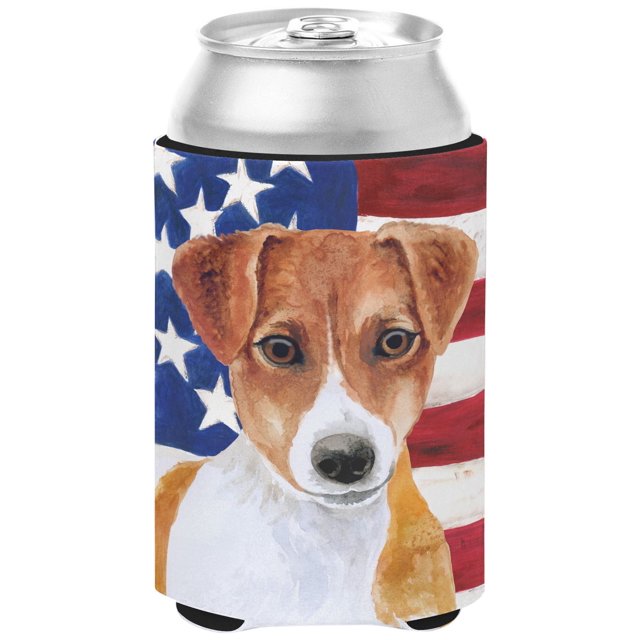 ""Caroline'S Treasures Jack Russell Terrier Patriótico Decorativo Puede Abrazar Multicolor""