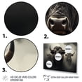 thumbnail image 3 of Designart "Gentle Guardians Grey Buffalo II" Animals Floater Framed Wall Art Living Room, 3 of 7
