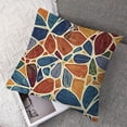 thumbnail image 7 of Blue Orange Yellow Pillow  Set of 2 Geometric Art Flower Print Decorative Outdoor Pillowcases Fall Colored Floral Farmhouse Throw Cushion Case Decor for Couch Sofa Bed, 7 of 7