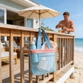 thumbnail image 4 of Mesh Storage Bag, Large Capacity Drainable Toiletry Bag for Travel, Portable Nylon Beach Tote with Breathable Design, Lightweight Swimming Bag for Pool and Outdoor Use, 4 of 6