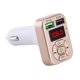 thumbnail image 1 of Coche Bluetooth Inalámbrico Coche Transmisor FM Adaptador Reproductor de MP3 dorado Sunnimix Transmisor FM para automóvil Bluetooth, 1 of 8
