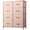 Pink and Rose Gold, variant on GALAXHERO 8 Drawer Fabric Dresser for Bedroom, Storage Bins Chest of Drawer for Closet, Living Room, Hallway, Floral Painted