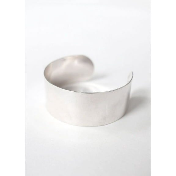 Floral Corsage Bracelet - Lela Flower Cuff- Silver