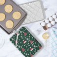 thumbnail image 5 of Yayeee Pot Holders Kitchen Heat Resistant with Pocket 7"x9.8" Cotton Oven Cooking Hot Pads, Red Christmas Trees, 5 of 7