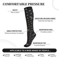 thumbnail image 3 of Lsque Christmas Deers Pattern Sport Compression Socks for Men & Women 15-20 mmHg Knee High Nurse Pregnant Running Medical and Travel Athletic, 3 of 6