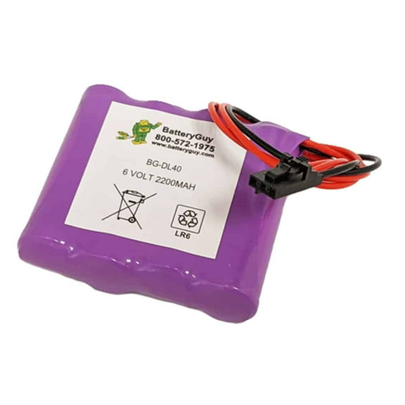 BatteryGuy Replacement for the Security Systems VPD-BB Alkaline Door Lock Battery - 6V 2200mAh