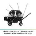 thumbnail image 5 of Evenflo Pivot Xplore Dreamz All-Terrain Stroller Wagon with Bassinet Insert (Jetsetter Black), 5 of 5