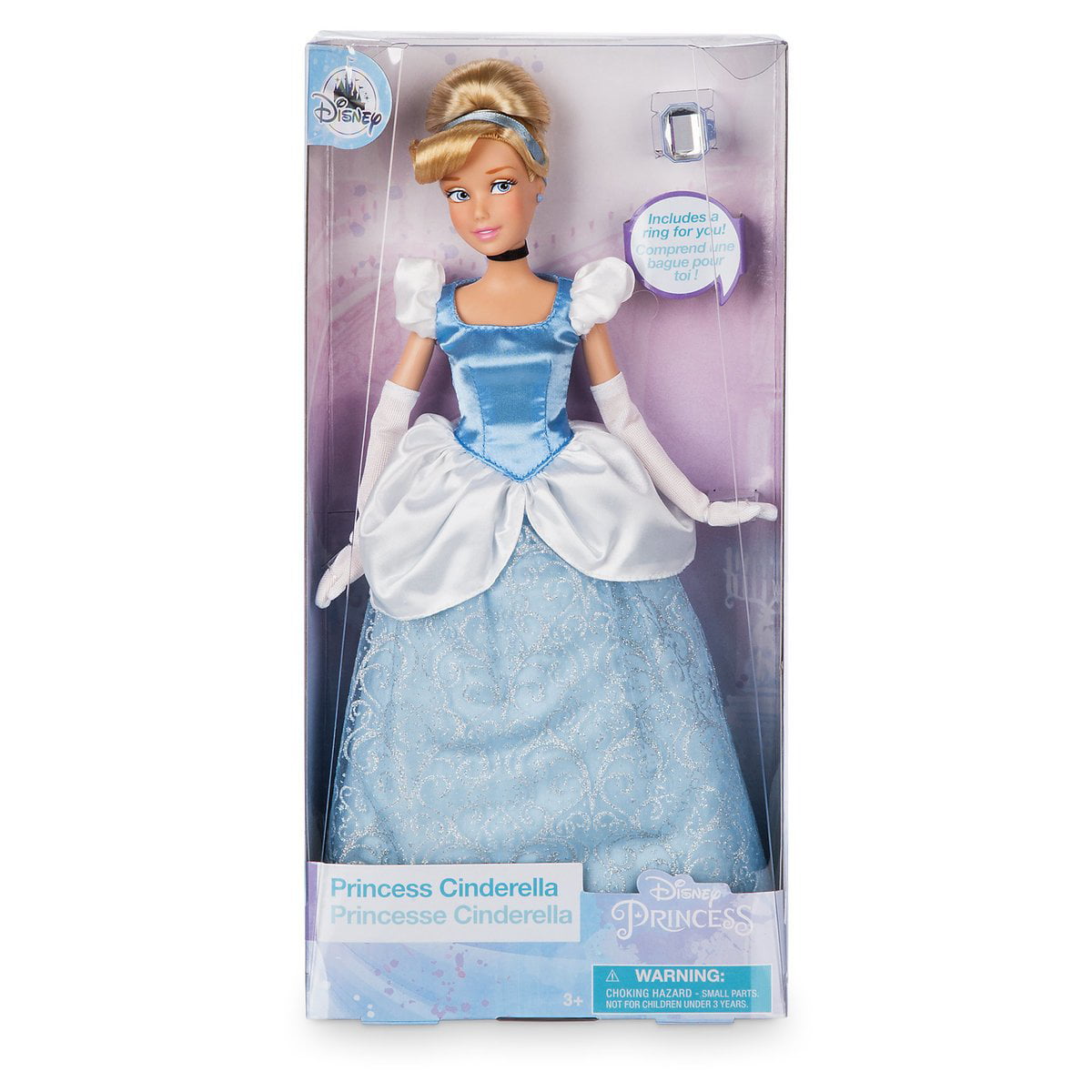 Disney Store Princess Cinderella Classic Doll w// Gus Girls Poseable Figure Toy