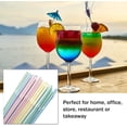 thumbnail image 2 of NOGIS 300pcs Plastic Drinking Straws, Flexible Straws, 8" Long, Stripes Multiple Colors Straws,Suitable For Various Drinks, Juice, Milk, Tea, Cocktails, Parties, Daily Use (300pcs), 2 of 7