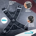 thumbnail image 4 of Empower Fitness Weight Vest, Eight Pound Weighted Reflective Fitness or Walking Vest, Extra Small to Extra Large, Dimensions (Overall): 9.5 Inches X 5.0 Inches, Black, 4 of 4