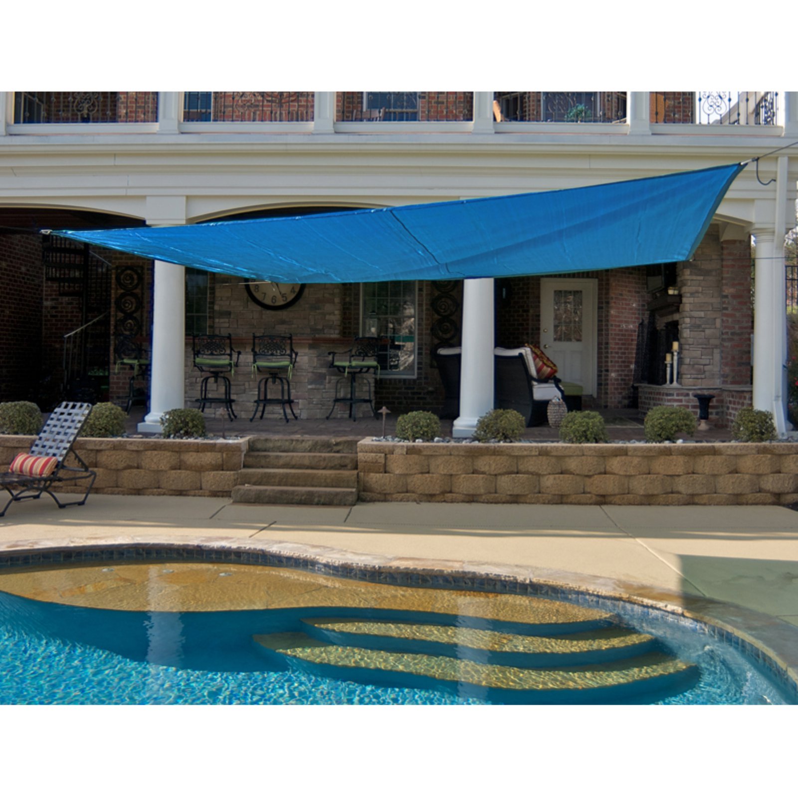 King Canopy 10' Triangle Sun Shade Sail in Green - image 2 of 8