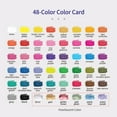 thumbnail image 4 of 24/36/48 Juego de pinturas de acuarelas que incluye acuarelas de colores nacarados metálicos, 4 of 8