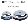 thumbnail image 3 of Durable Electric Bell 2/3/4/6 Inch High Decibel Alarm Percussion Disc Silver, 3 of 4